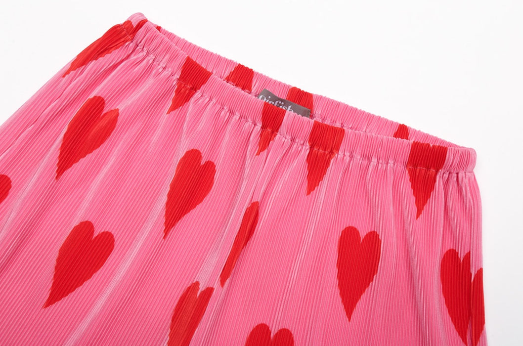 [AIR FISH] Soft Pleats_Pink Heart