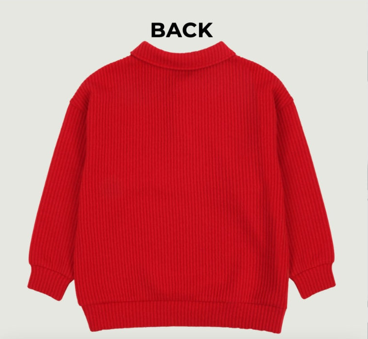 [BELITA&BOYS] Red Tower Collar Sweatshirt