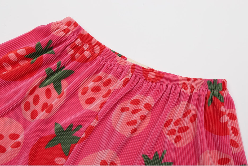 [AIR FISH] Soft Pleats_Strawberry