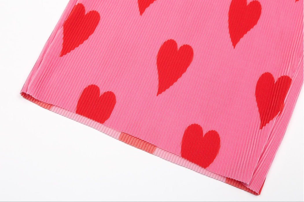 [AIR FISH] Soft Pleats_Pink Heart