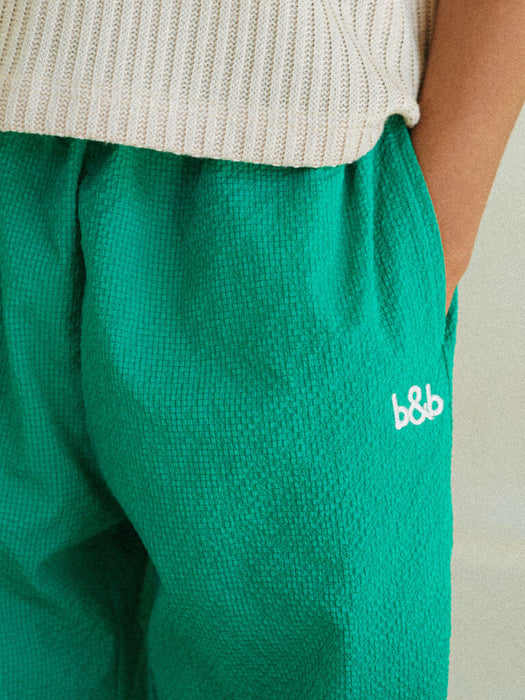 [BELITA AND BOYS] Green B&B Wrinkle Pants