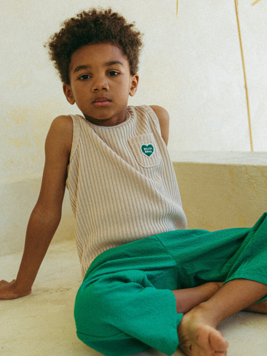 [BELITA AND BOYS] Green B&B Wrinkle Pants