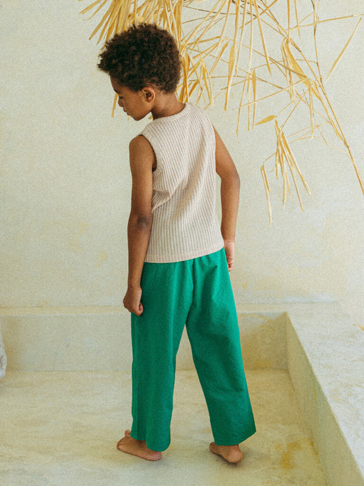 [BELITA AND BOYS] Green B&B Wrinkle Pants