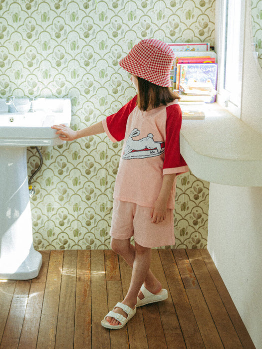 [Belita & boys] Pink Red Surfing Short Sleeve Jersey