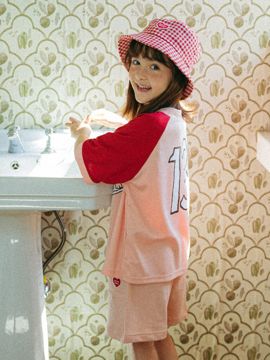 [Belita & boys] Pink Red Surfing Short Sleeve Jersey