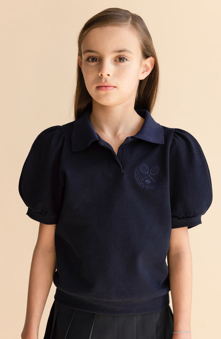 [AIR FISH] Tennis polo T-shirt (NAVY)