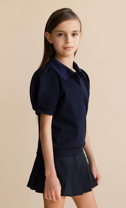 [AIR FISH] Tennis polo T-shirt (NAVY)