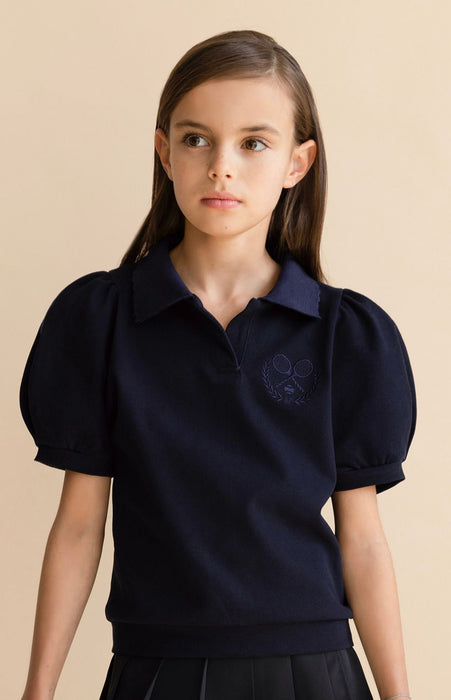 [AIR FISH] Tennis polo T-shirt (NAVY)