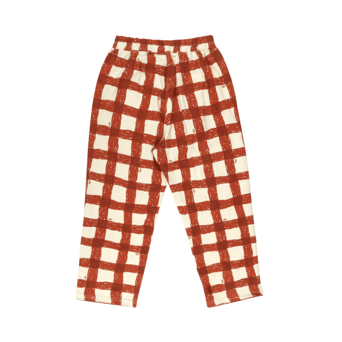 Kids Check Pants | Kids Brick Big Check Pants | minimez