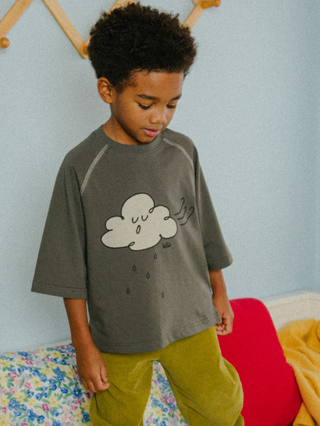 Kids Charcoal Cloud T-Shirt | Kids Cloud T-Shirt | minimez