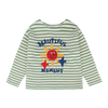 [BELITA & BOYS] Green Stripe Boat 