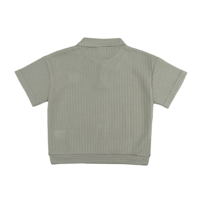  Grey Goat Knit Collar Shirt