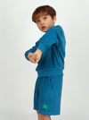 [BELITA & BOYS] Blue Terry Clover SET