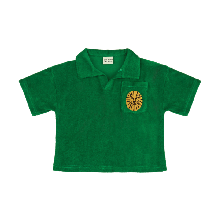 [BELITA & BOYS] Green Lion Terry Crop SET