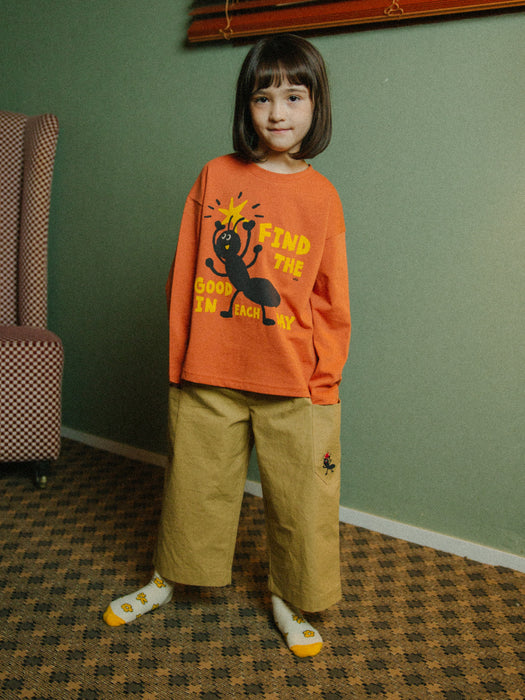 [BELITA & BOYS] Sand Ant Wide Crop Pants