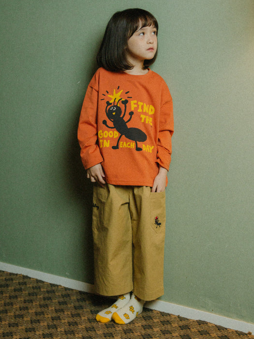 [BELITA & BOYS] Sand Ant Wide Crop Pants